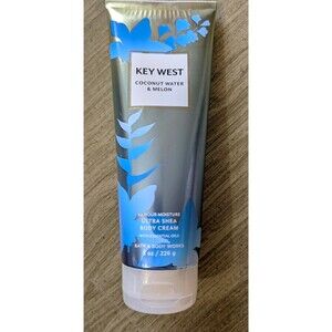 Bath & Body Works Key West Coconut Water & Melon Body Cream 8 oz HTF New